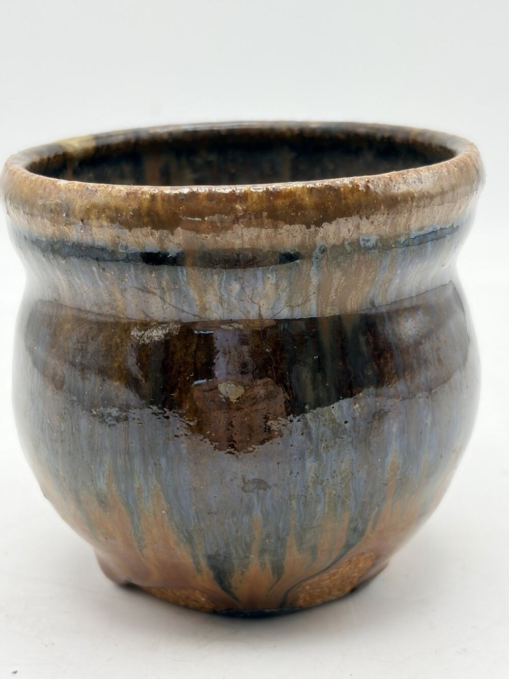 Vintage Small Planter. Hand Thrown Pottery. 1960